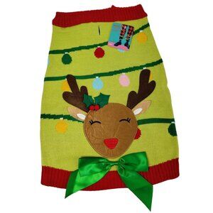 Merry Makings Dog XL 20 to 24 inches Oh Deer Pet Sweater
